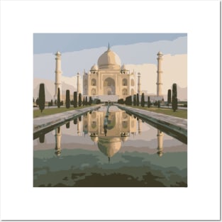 The Eternal Taj Mahal I India Monument Travel Love Story Posters and Art